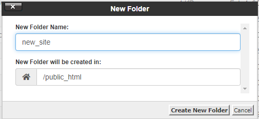 create a new folder for uploading the files